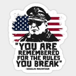 General Douglas MacArthur | WW2 Quote Sticker